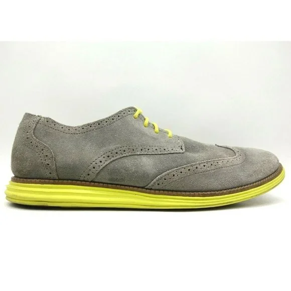 Skechers Gray Leather Wingtip Lace Up Oxfords Shoes Men\'s 11.5 Amazon.com | Skechers Men main image 4